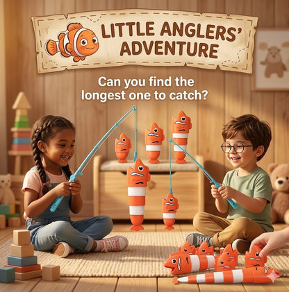 Interactive Retractable Fishing Game – Educational Montessori-Style Board Game for Kids' Fine Motor Development