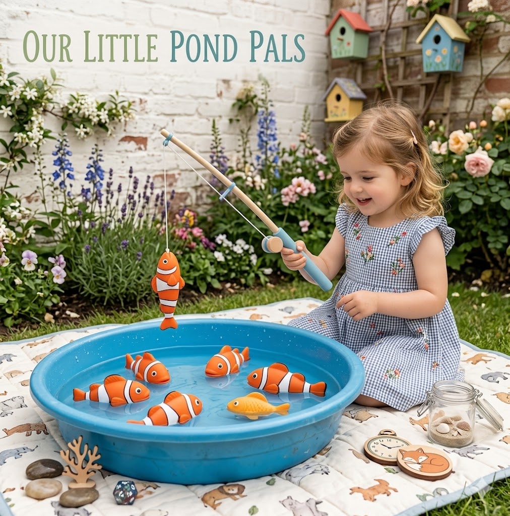 Interactive Retractable Fishing Game – Educational Montessori-Style Board Game for Kids' Fine Motor Development