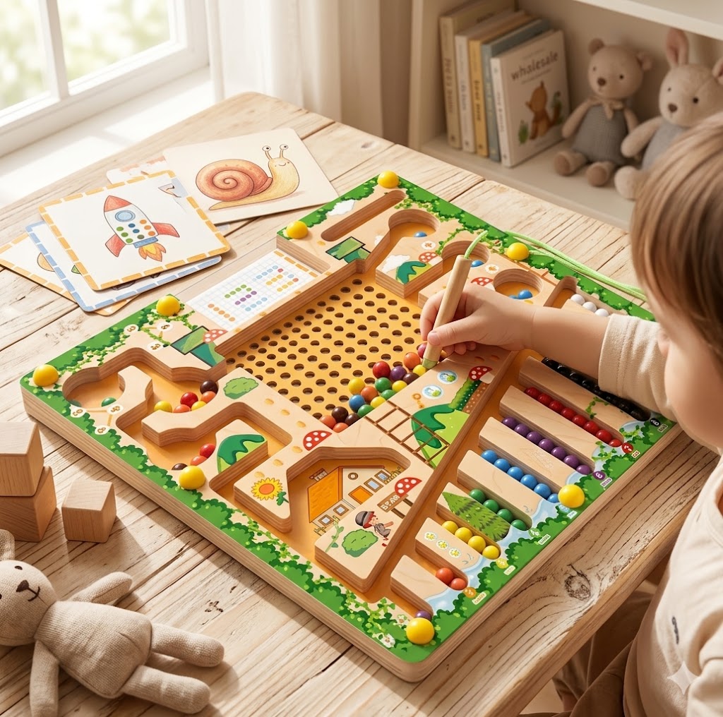 Magnetic Color Sorting Maze – Interactive STEM Learning Puzzle for Kids’ Brain Training & Fine Motor Development