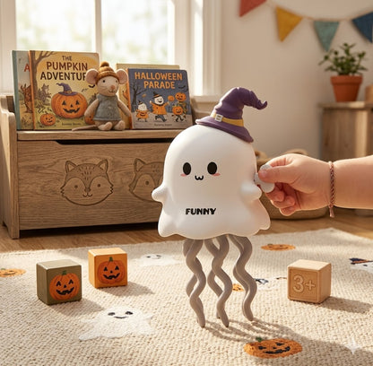 Spooky Wind-Up Ghost & Pumpkin Toys – Fun Halloween Party Favors & Novelty Tabletop Decorations