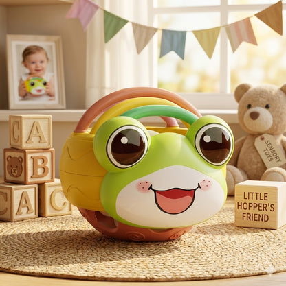 Toddler Sensory Frog Toy – Soothing Grasping & Ringing Puzzle for Fine Motor Skill & Cognitive Play
